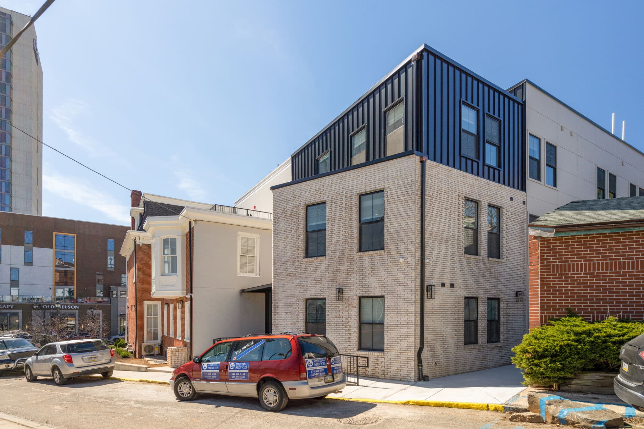 Modern architectural detail at Serpentine Apartments