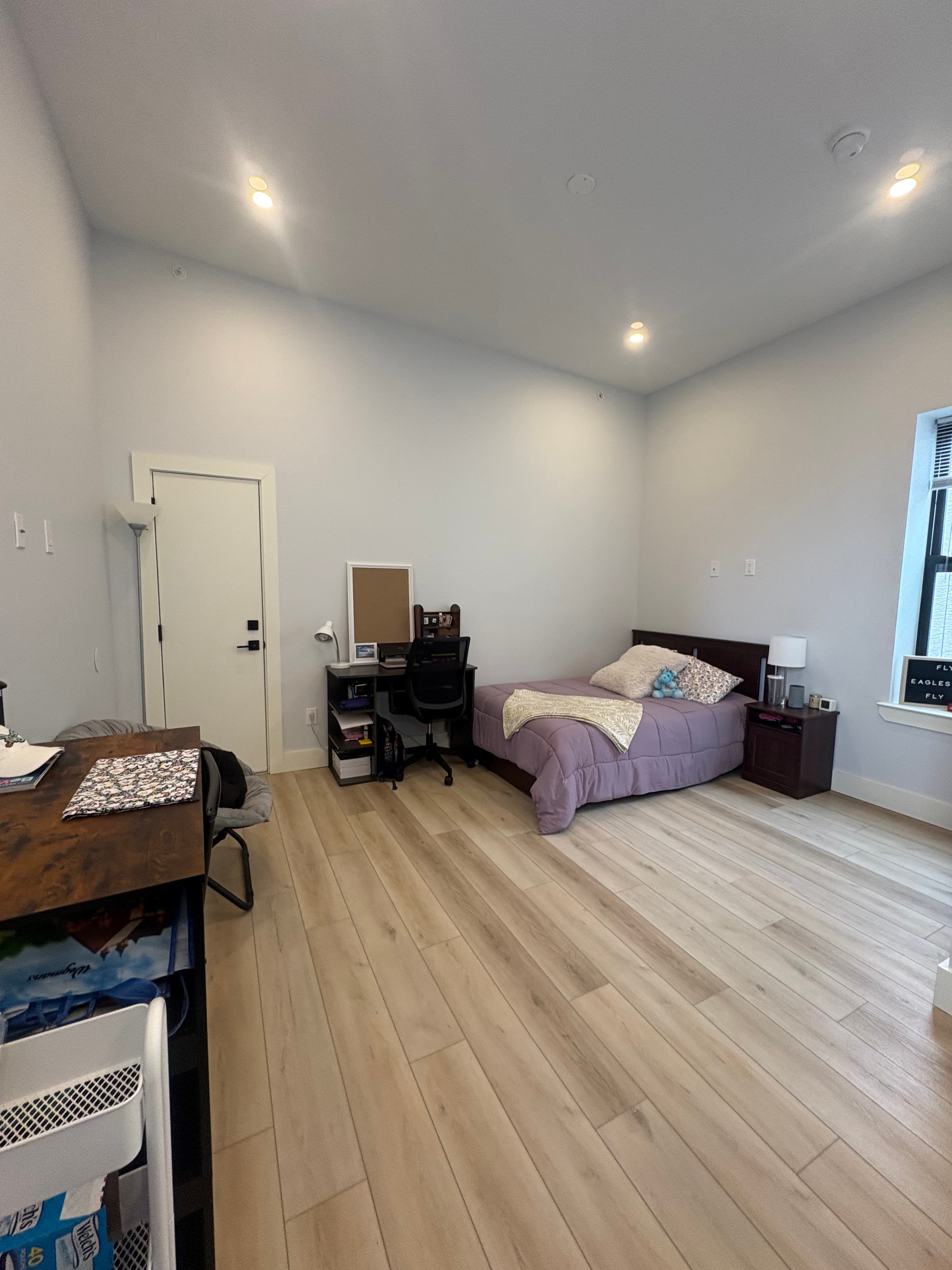 Open lounge with curated decor